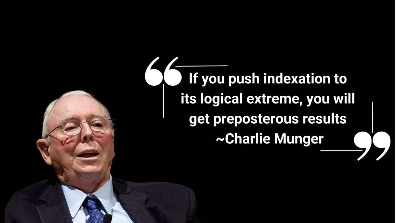 Charlie Munger - Hidden Risks of Index Funds